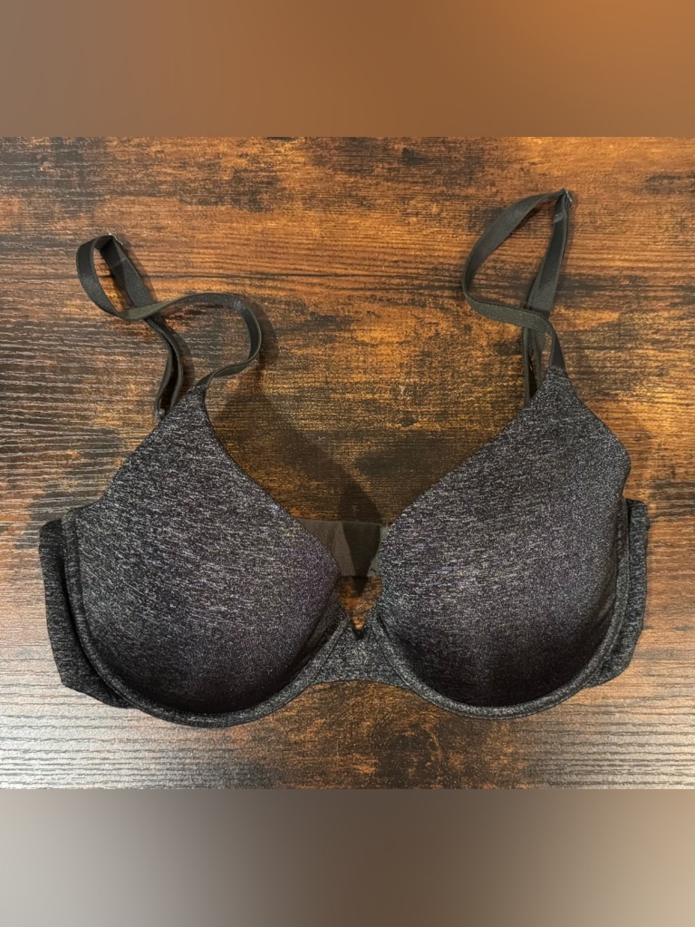 Victoria's Secret Black Heather Uplift/Semi Demi Bra - Worn twice, no flaws